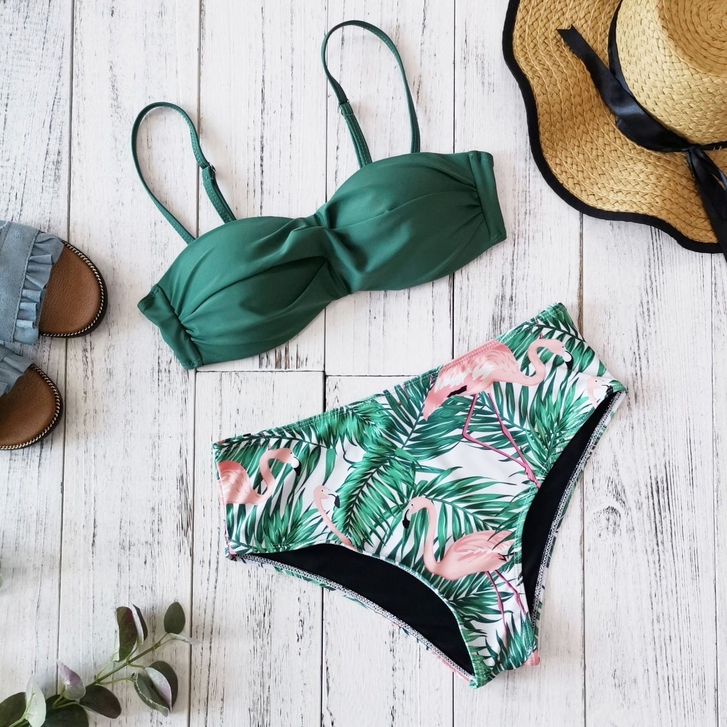 Patterned Bikini Swimsuit