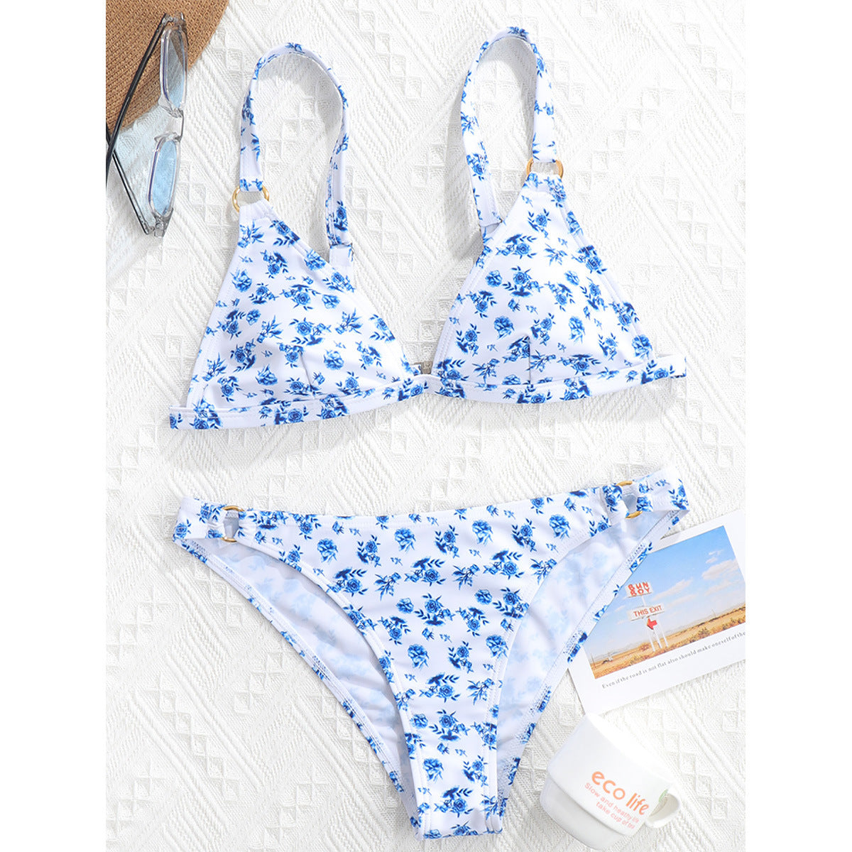 Split Printed Swimwear