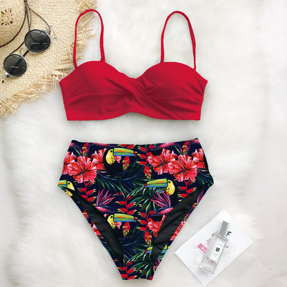Patterned Bikini Swimsuit