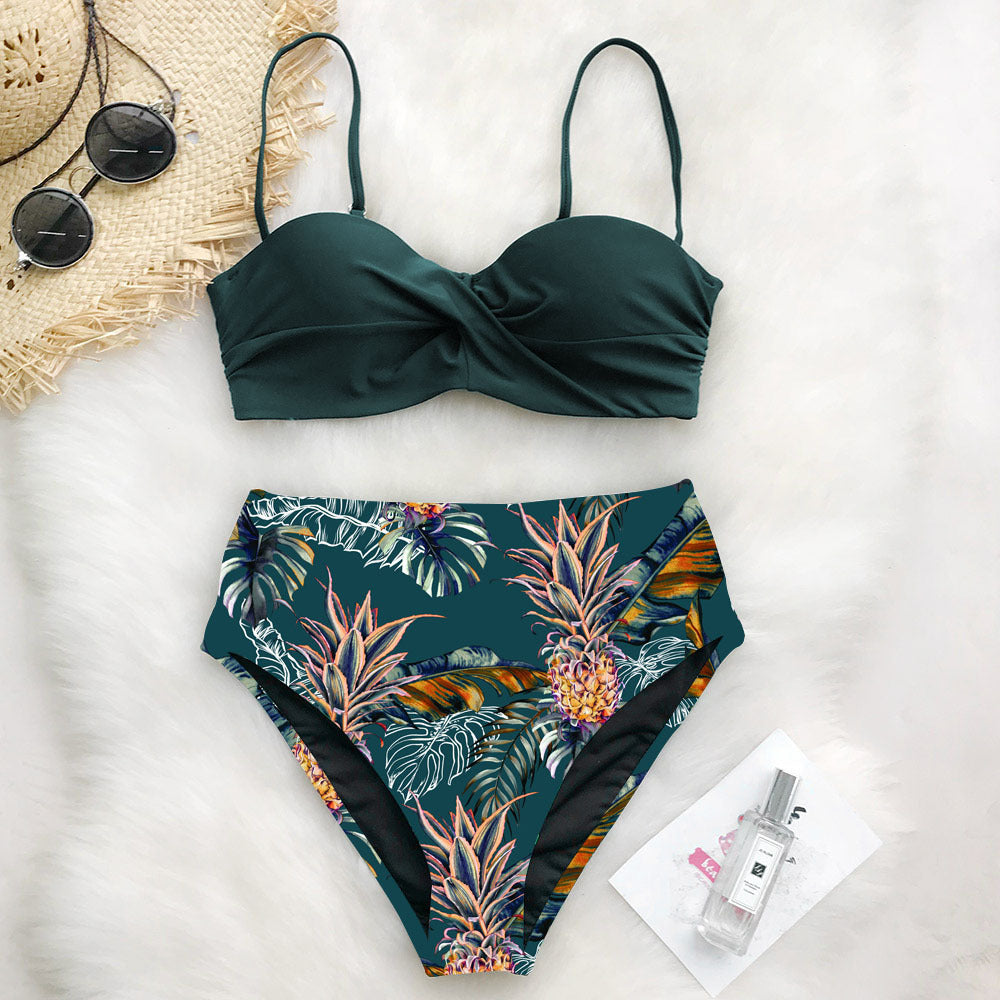 Patterned Bikini Swimsuit