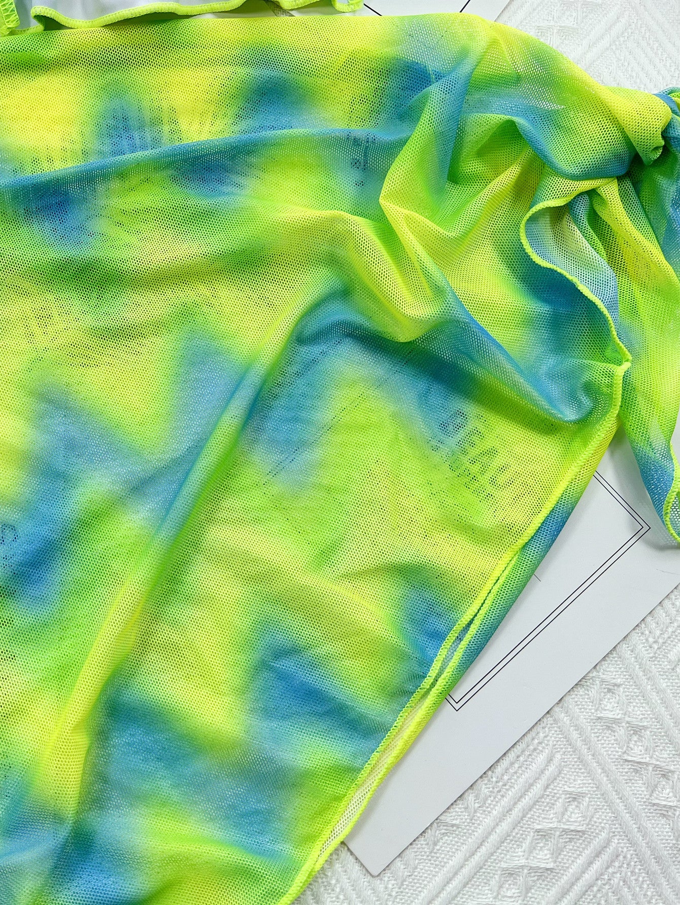 Tie-Dye Bikini with Outer Swimsuit